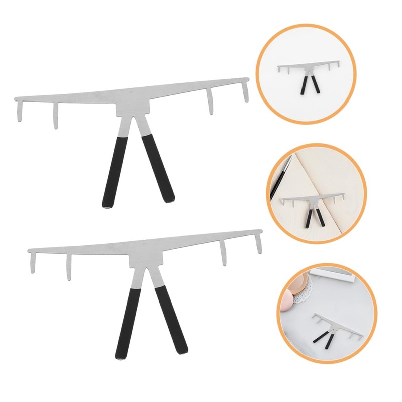 FRCOLOR Professional Eyebrow Mapping Tool 3-point Ruler Stencil for Balanced