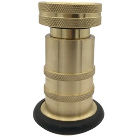 RosyOcean 1-1/2" NH/NST Fire Hose Nozzle Brass Fire Equipment Industial Heavey Duty Spray Jet Fog Nozzle