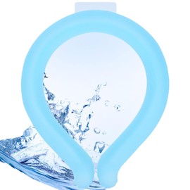Wearable Neck Cooling Tube, YQ UP Cooling Starts Below 18°C (64.4), Reusable for Extremely Hot Weather Summer Outdoor Sports Cooling Heat indoor Climbing mountains Bicycle sandy beach (A)