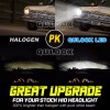 QULOOX Pair 7" Inch Round LED Headlights DRL for Ford