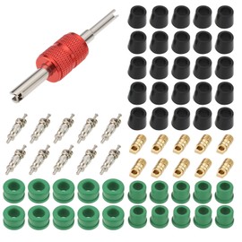 eMagTech 71pcs Autos Air Condition Repair Kit Air Condition Hose Gasket Repairing Tool with Removal Install Accessor Suitable for Auto Air Conditioning Problems