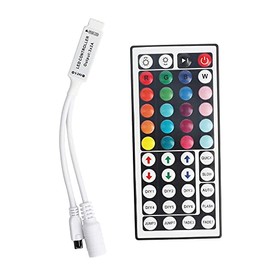 1pcs 12V 44 Keys IR Remote Controller for RGB LED Strip 2835 3528 5050 LED Strip Lights Mini 44Key IR Cnontroller not Battery (Mini 44key IR RGB Controller)