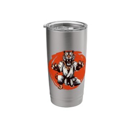 Tiger Ninja Karate Jiu-Jitsu Judo Taekwondo Martial Arts Stainless Steel Insulated Tumbler