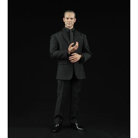 Fremego 1/6 Scale Male Clothes Men's Black Suit Coat Shirt Pant Shoes Outfit Clothing Accessory for 12inch Male Action Figure (Black)
