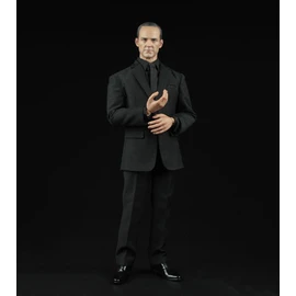 Fremego 1/6 Scale Male Clothes Men's Black Suit Coat Shirt Pant Shoes Outfit Clothing Accessory for 12inch Male Action Figure (Black)