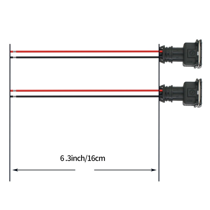 Gautory - Conector inyector de combustible con arnés de cables
