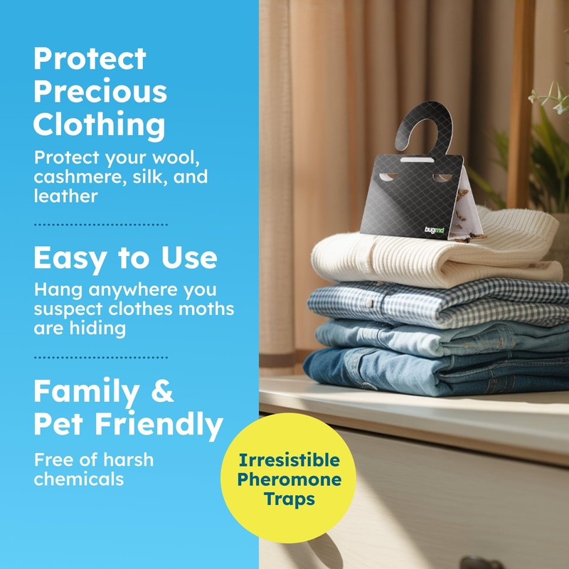 BugMD Clothes & Pantry Moth Traps (6 Count) – Sticky