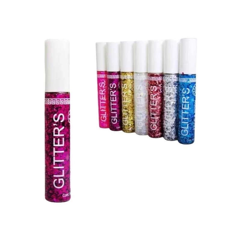 KFMX 10 Sombras Pegamento Hojuelas Glitter Colores Ojos Y Cuerpo