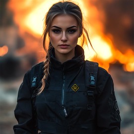 JEFUZH 10PCS HRC2 2112 Iron on Patches, FR Patches for Clothes, Jeans, Backpacks, Hats and More(Black&Gold)