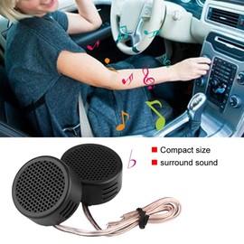 Qiilu 12 V 500 W Car Speaker, Audio, Black Mini Car Speaker, Audio Tweeter, 200 mm, 98 dB Speaker, Car Speaker, Tweeter Car