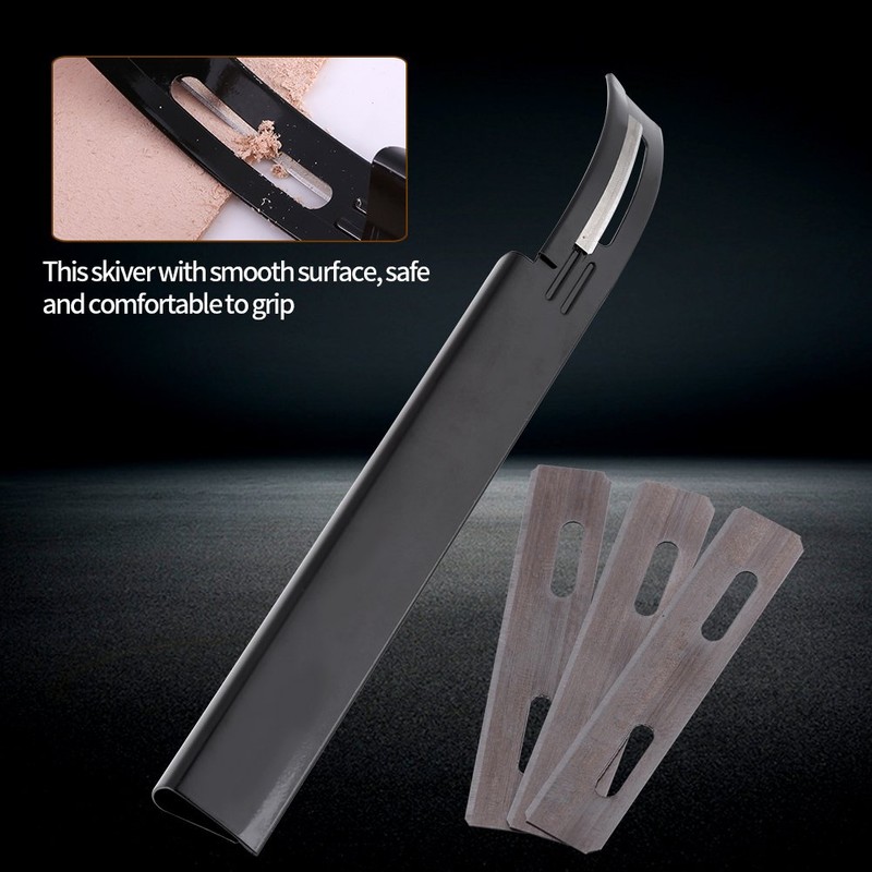 Walfront 1 Set Edelstahl Curved Form Leder Craft Skiving Skiver