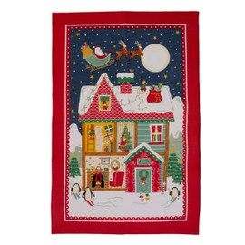 Ulster Weavers Santa's Workshop Linen Tea Towel