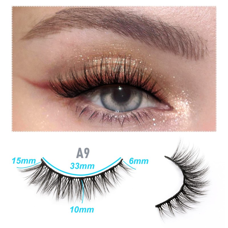 EMEDA 10 Styles False Eyelashes Natural False Eyelashes Set 10