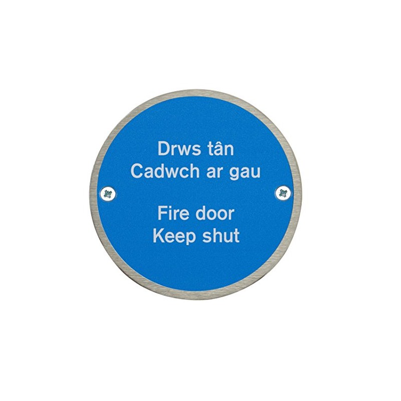 Fire Door Guru® Welsh Fire Door Keep Shut Sign -