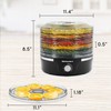 Elite Gourmet EFD319 Food Dehydrator, 5 BPA-Free 11.4" Trays Adjustable