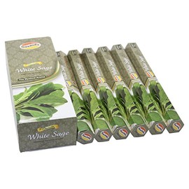 Govinda® Incense - White Sage - 120 Incense Sticks, Premium Incense, Masala Coated