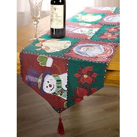 Emma Barclay Christmas Tapestry - Table Runner Decorative Xmas Dining Linen for Small Medium or Large Table- 13x72 (33x183cm)