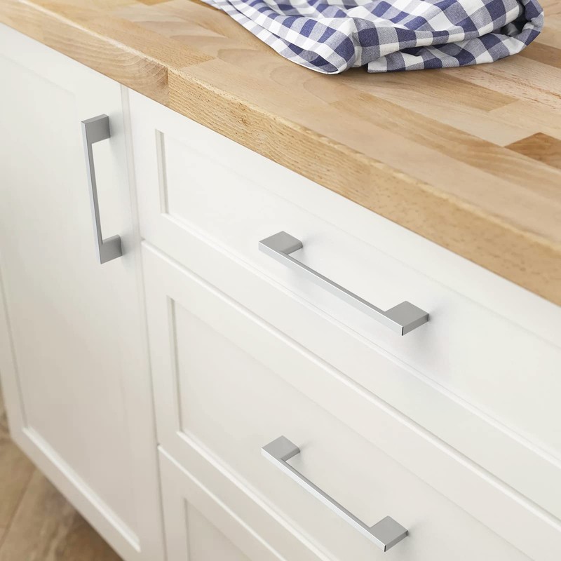 FURNIWARE 10 Pack Cabinet Pull, Chrome Cabinet Handles, Hardware Drawer