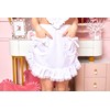 Party City Women's Heart Ruffle Apron, Cosplay, White/White