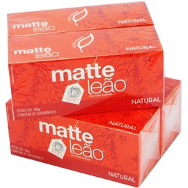 Leão - Mate Tea - 1.4 oz (25 tea bags) (PACK OF 04) | Chá Matte - 40g (25 sachês)_AB