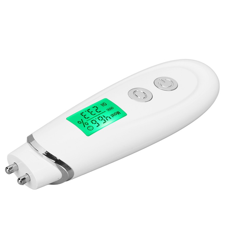 Skin Detector White Facial Moisture Tester Detector Skin Oil Content