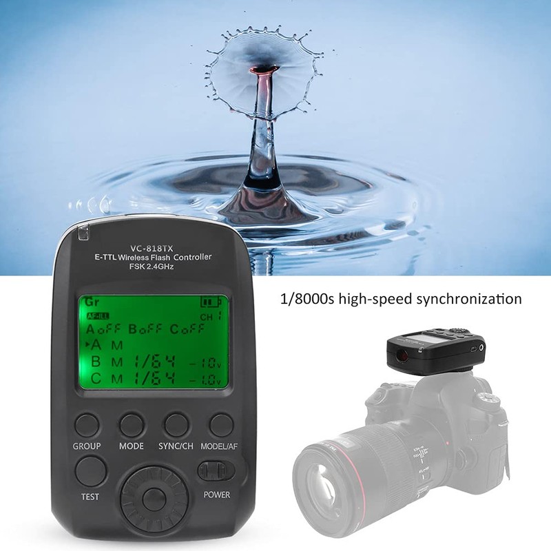 VC-818TX Trigger, Visico VC-818TX E TTL Flash Trigger Wireless 2.4G