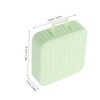BIUDECO 2Pcs Portable Square Powder Puff Storage Box Breathable Makeup