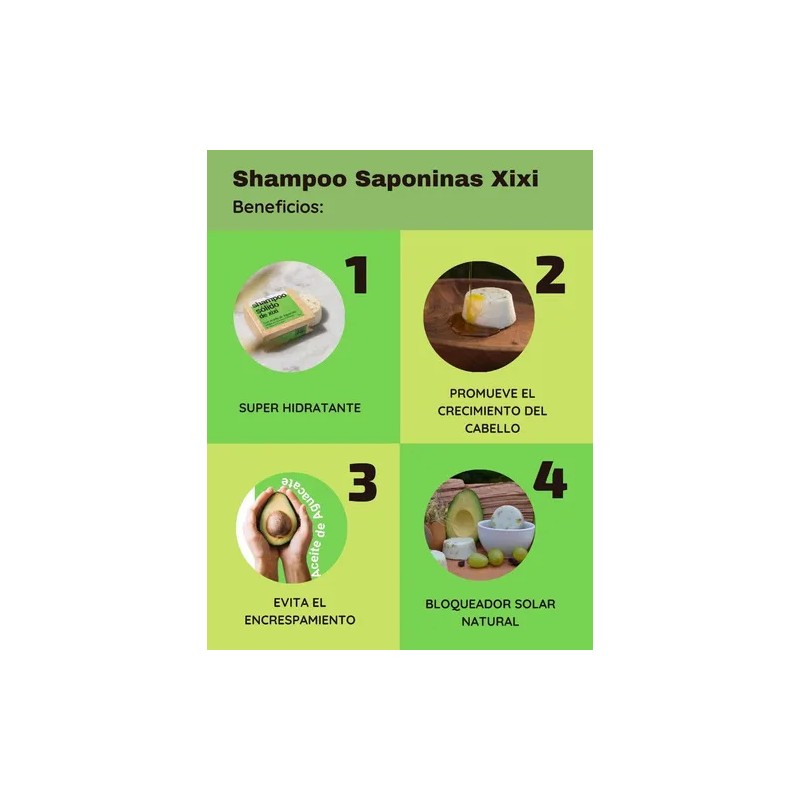 Shampoo Solido Verseth Xixi Con Aguacate Super Hidratante
