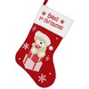 Widdle Gifts Baby's 1st Christmas Keepsake Stocking with Embroidered Teddy