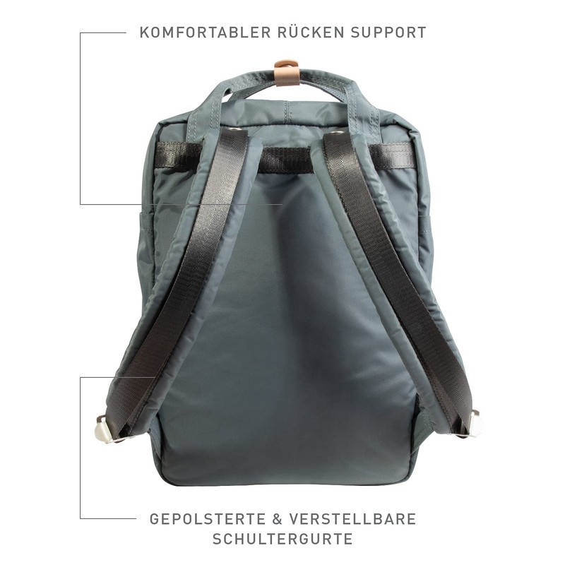 Doughnut Unisex Jungle Series Backpack, Charcoal X Teal