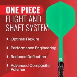 Shot! Flight Deck System Green NO2 - Dart Flights Inbetween