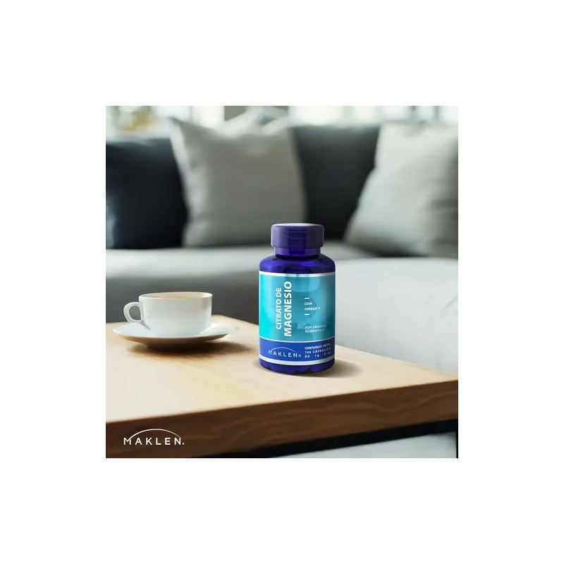 Citrato Magnesio Omega 120 Capsulas Maklen Sabor