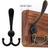 SKOLOO Rustic Wall Mounted Coat Rack: 16" Hole to Hole,