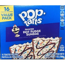 Kellogg's 5x Kellogg's Pop Tarts FROSTED HOT FUDGE SUNDAE Toaster Pastries 27 oz Box 16 CT