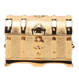 Vintage Jewelry Box Gold Color Retro Style Zinc Alloy Scratch Proof Small Jewelry Box for Rings Earrings Necklace S 2.7x2.0x1.9in