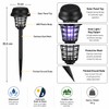2/12-Pack Solar Bug Zapper Garden Lights – Automatic Outdoor Flying-Insect