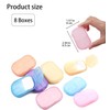 8 Boxes Portable Soap Paper Sheets, Mini Portable Disposable Travel