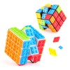 Cubo de Rubik Desmontable DIY, Puzzle Creative Collage Bloques de