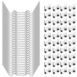 Pack of 120 Greenhouse Clips, Stormproof, Clips for Greenhouse, Greenhouse Clips, Stainless Steel, Extra Strong, Storm-Proof Greenhouse Panels, Accessories for Hollow Panels, Panels, Double Wall Sheets