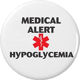 A&T Designs Medical Alert - Hypoglycemia 2.25" Keychain Health Symbol