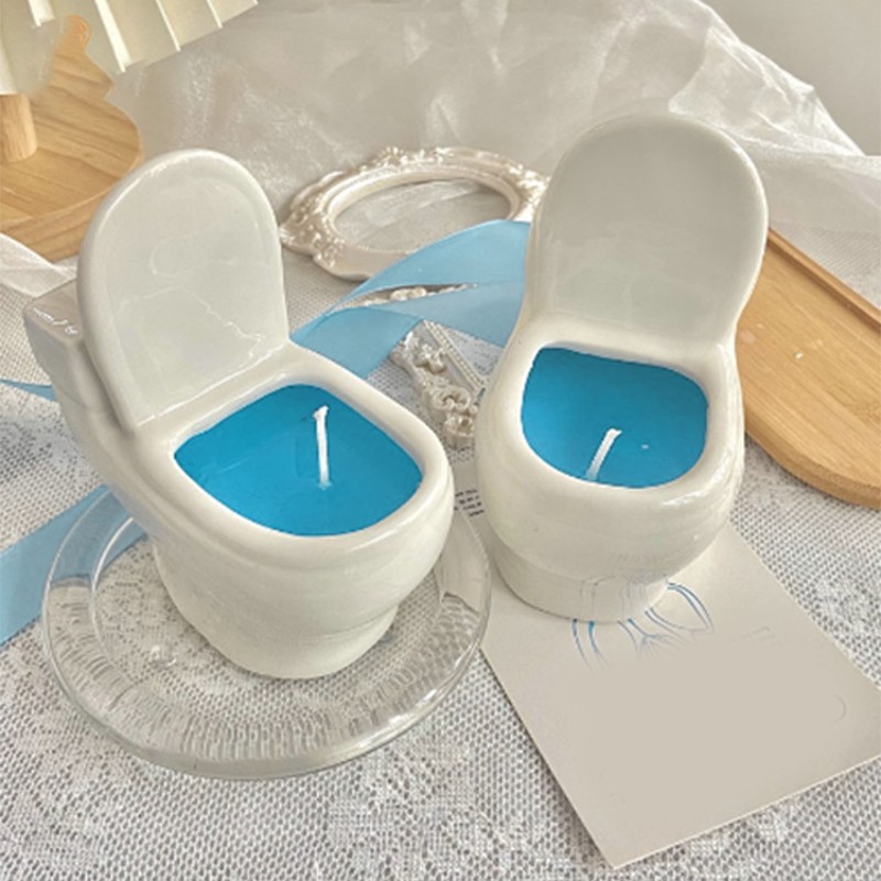 Scented Candle Toilet Style Rich Fragrance Romantic Odor Removal Decorative