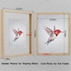 MUYE 11x14 Floating Frame Set of 2,Double Glass Rustic Frame,Display