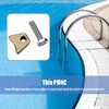Pool Ladder Anchors Bronze Wedge Assembly, for PW-4C Perma 3",