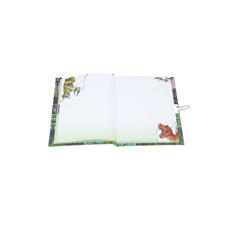 Depesche 13244 Dino World Diary with Lock, Book with Dinosaur
