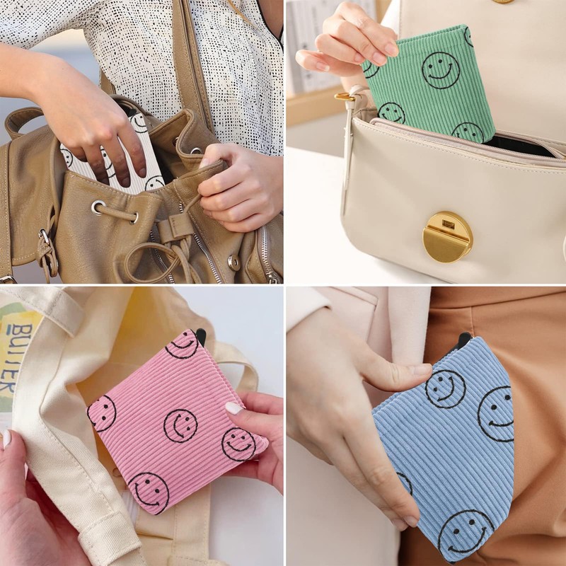 Teircno Preppy Corduroy Period Bag for School Teen Girls, Cute