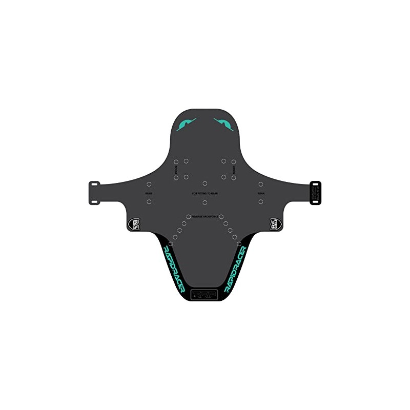 RRP Enduro Mudguard - Black/Turquoise