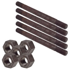 APUK 5x Cylinder Head Stud & Nut 7/16 UNF UNC Replacement for Ferguson TEA TED TE20 TEA20 TED20