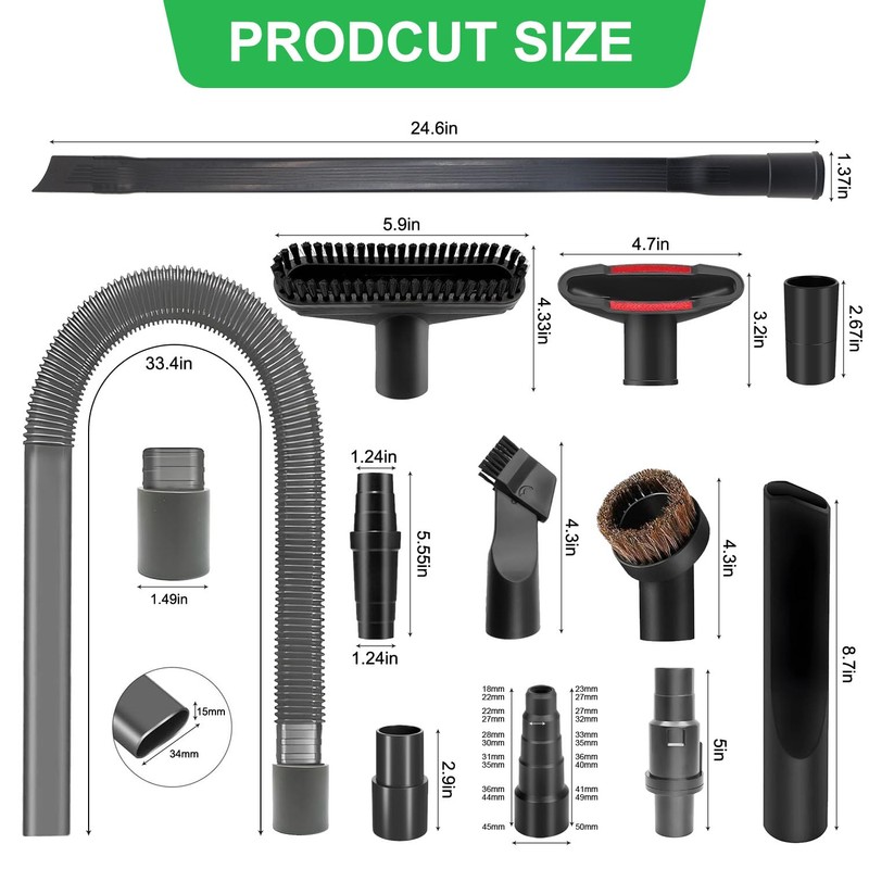 12-Piece Vacuum Attachments Compatible with Shark Navigator Lift-Away NV360 NV352