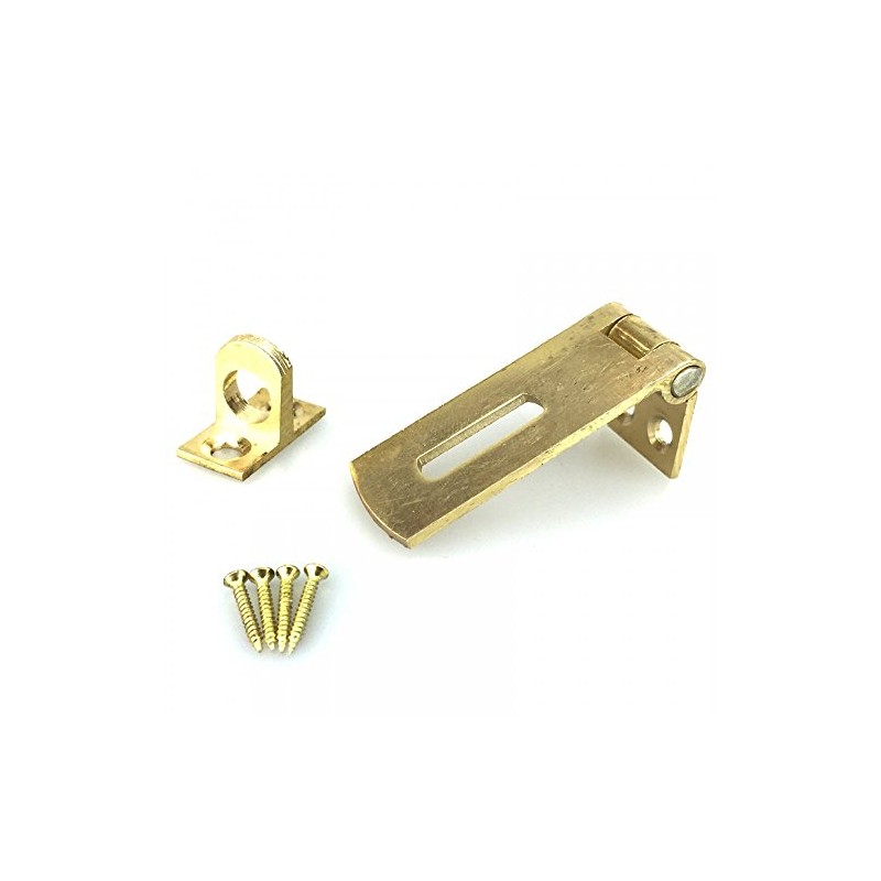 Securit Brass Cabinet Hasp & Staple 38mm
