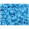BeadTin Our Lady's Blue Opaque 9mm Barrel Plastic Pony Beads